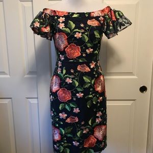 Worn Once- Trina Turk Embroidered Dress.